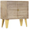 Rustika Rowe -  Sideboard 80x35x80 cm Solid Mango Wood and Cast Iron